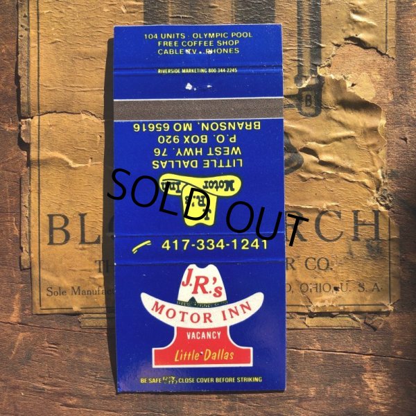 画像1: Vintage Matchbook J.R's Motor Inn (MA1776) (1)