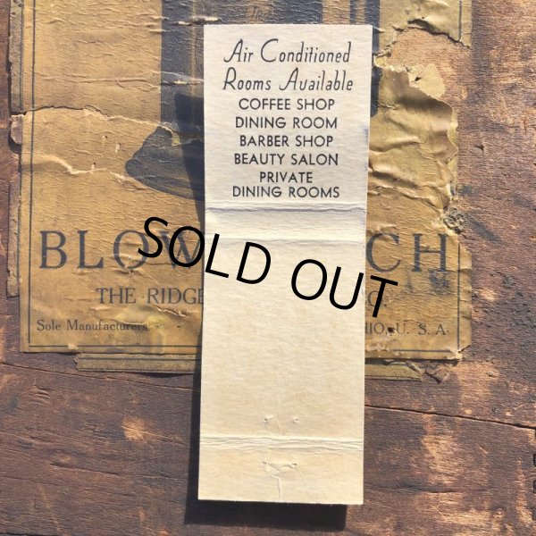 画像2: Vintage Matchbook CLARIDGE HOTEL (MA1727) (2)