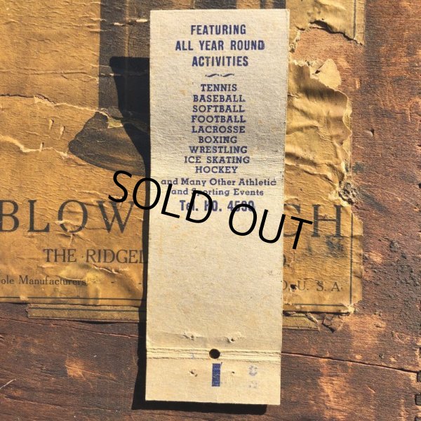 画像2: Vintage Matchbook Detroit Sports Park (MA1799) (2)