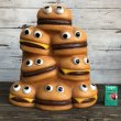 画像1: Vintage Mcdonald's Hamburger & Cheeseburger Statue Playland Childs Chair (S336） (1)