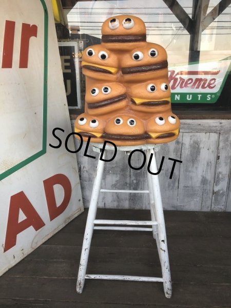 画像11: Vintage Mcdonald's Hamburger & Cheeseburger Statue Playland Childs Chair (S336） (11)