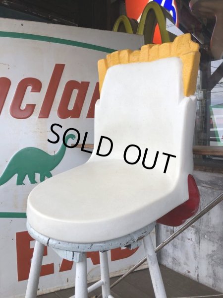 画像6: Vintage Mcdonald's French Fry Statue Playland Childs Chair (S338） (6)