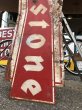 画像8: 50s Vintage Firestone Tires Double-sided Bow-tie Sign (S344） (8)