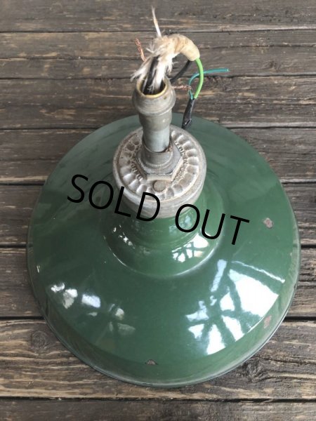 画像6: 〜50s Vintage Benjamin Industrial Barn Light Shade (S346) (6)