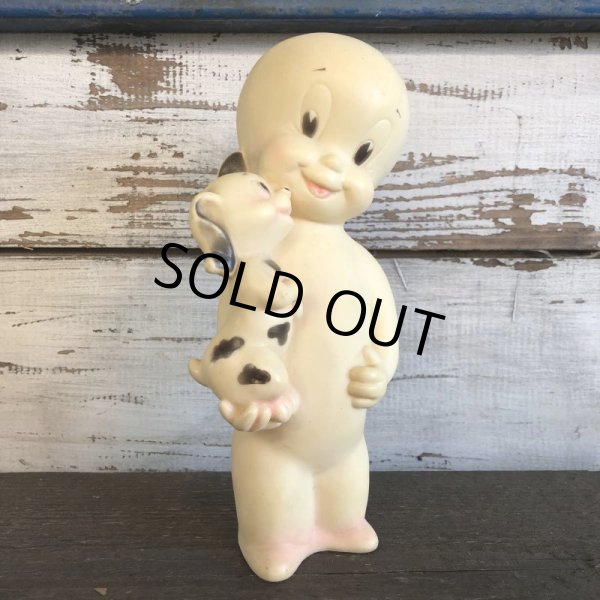 画像1: 60s Vintage Casper & Dog Vinyl Doll (S380)  (1)