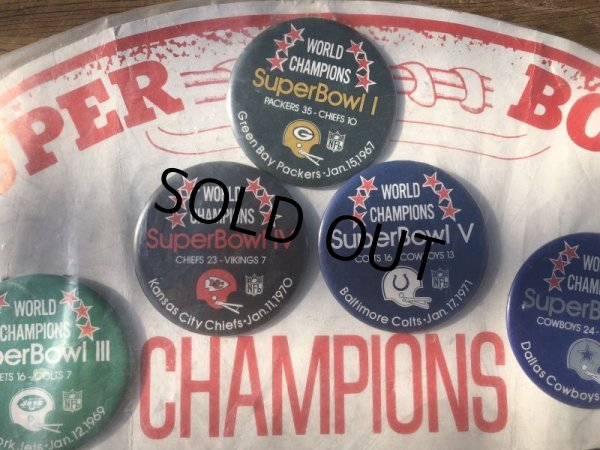 画像3: Vintage NFL Super Bowl Champions Collection Set (S369) (3)