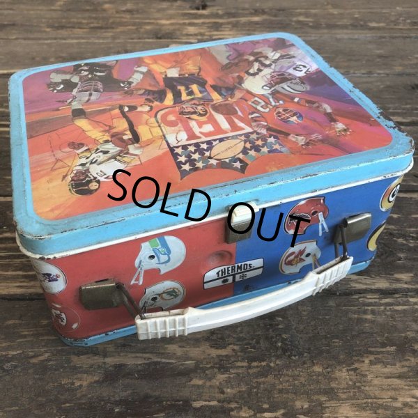 画像5: 70s Vintage Thermos Luch Box NFL (S385)  (5)