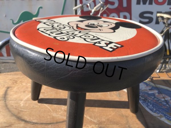 画像4: 60s Vintage DISNEY MICKEY MOUSE CLUB Child's Stool Chair Seat (S370) (4)