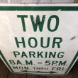 画像3: Vintage Road Sign TWO HOUR PARKING (S388)  (3)