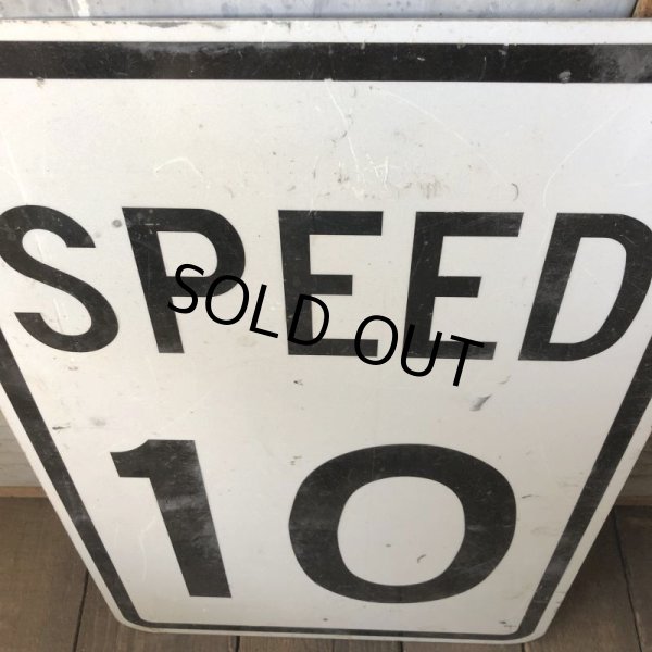 画像2: Vintage Road Sign SPEED 10 (S389)  (2)
