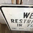 画像4: Vintage Road Sign WEIGHT RESTRICTIONS IN FORCE (S391)  (4)