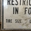 画像6: Vintage Road Sign WEIGHT RESTRICTIONS IN FORCE (S391)  (6)