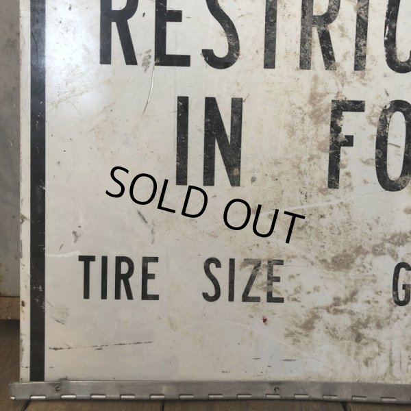 画像6: Vintage Road Sign WEIGHT RESTRICTIONS IN FORCE (S391)  (6)