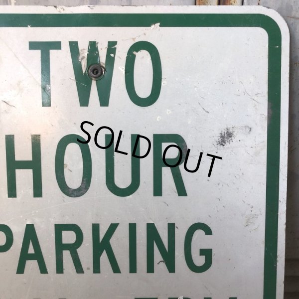 画像4: Vintage Road Sign TWO HOUR PARKING (S388)  (4)