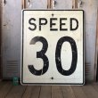 画像1: Vintage Road Sign SPEED 30 (S393)  (1)