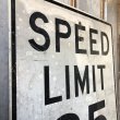 画像5: Vintage Road Sign SPEED LIMIT 25 MILES (S394)  (5)