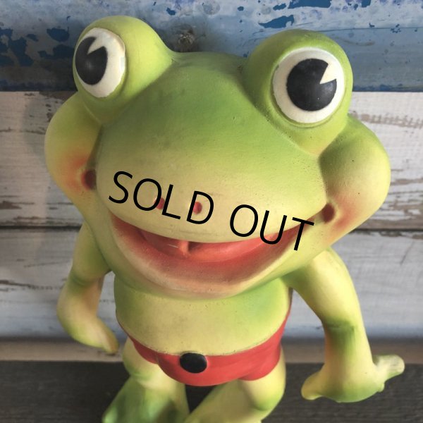 画像7: 50s Vintage Roll Over Red Rover Frog Squeak Toy (S399) (7)