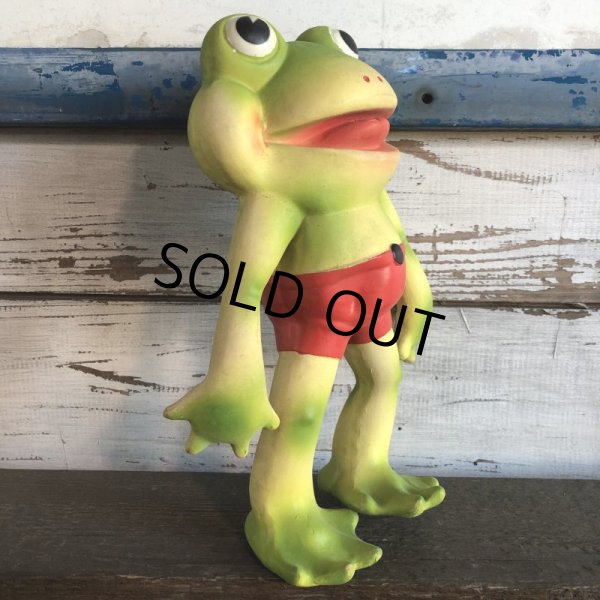 画像3: 50s Vintage Roll Over Red Rover Frog Squeak Toy (S399) (3)