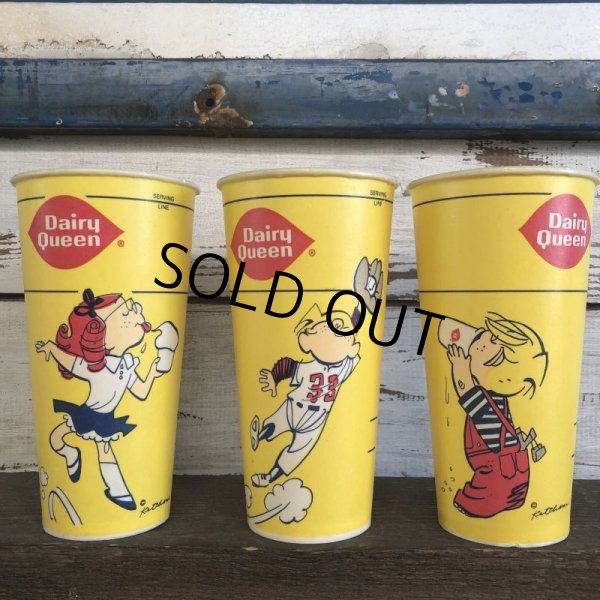 画像2: Vintage Wax Paper Cup Dairy Queen Dennis The Menace (S412) (2)