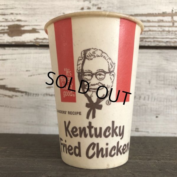 画像1: Vintage Wax Paper Cup KFC Kentucky Fried Chicken (S418) (1)