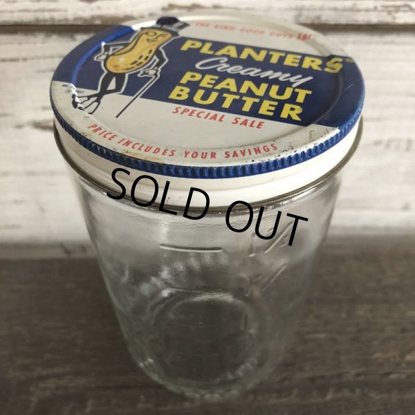 画像3: Vintage Planters Mr Peanuts Penut Butter Glass Bottle (S425) (3)