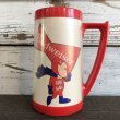 画像1: Vintage Budweiser Plastic Thermo-Serv  Beer Stein Mug BAD MAN (S429) (1)