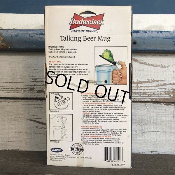 画像3: Vintage Budweiser Talking Frog Beer Mug  "Bud-Weis-Er"  (S431) (3)