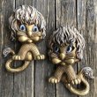 画像2: 70s Vintage Homco Wall Deco Gold Lion (S434)  (2)