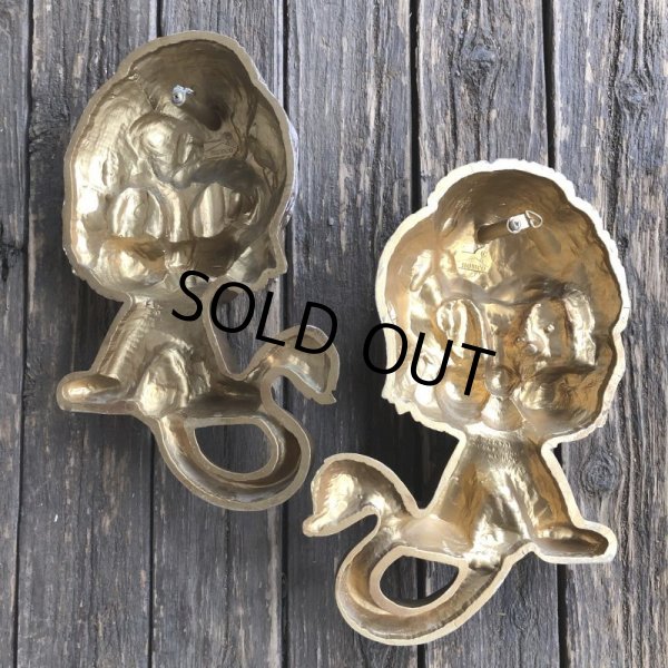画像3: 70s Vintage Homco Wall Deco Gold Lion (S434)  (3)