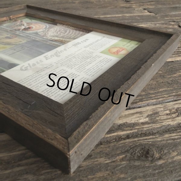 画像5: 40s Vintage SHELL Advertising W/Frame (S449) (5)