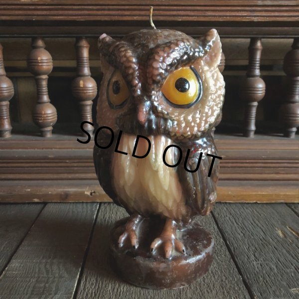 画像10: Vintage Owl Candle (S451) (10)