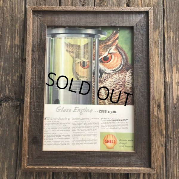 画像8: 40s Vintage SHELL Advertising W/Frame (S449) (8)