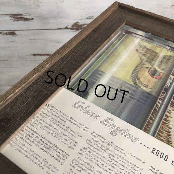 画像3: 40s Vintage SHELL Advertising W/Frame (S449) (3)