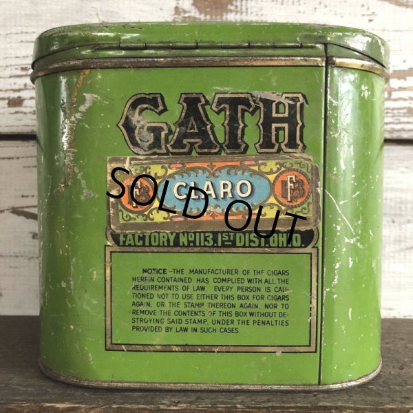 画像3: Vintage Cigar Tabacco Can GATH (S465)   (3)