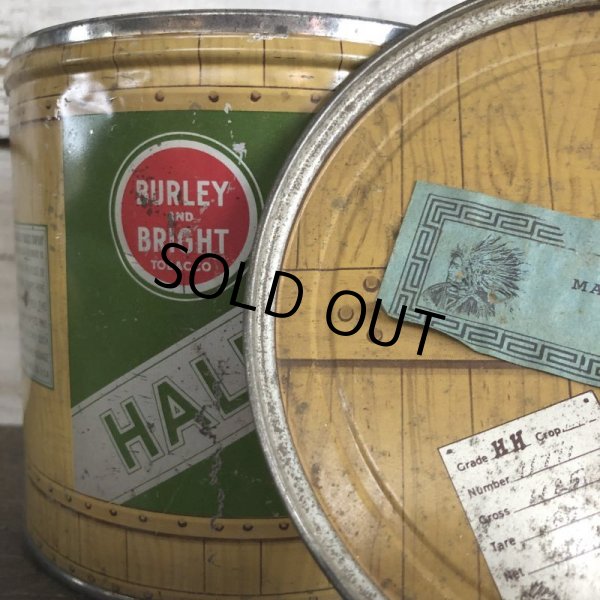 画像7: Vintage Cigarette Tabacco Can  Burley and Bright HALF & HALF (S456)   (7)