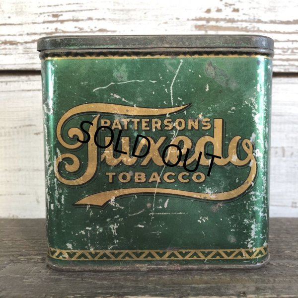 画像1: Vintage Cigar Tabacco Can PATTERSONS Tuxedo TOBACCO (S466)   (1)