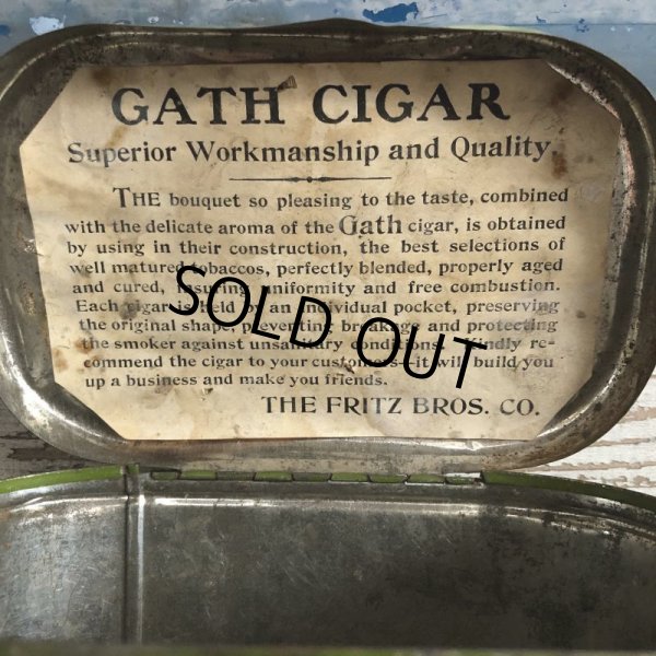 画像7: Vintage Cigar Tabacco Can GATH (S465)   (7)