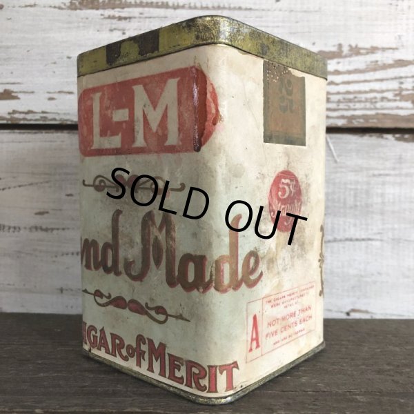 画像6: Vintage Cigar Tabacco Can L-M Hand Made  (S463)   (6)