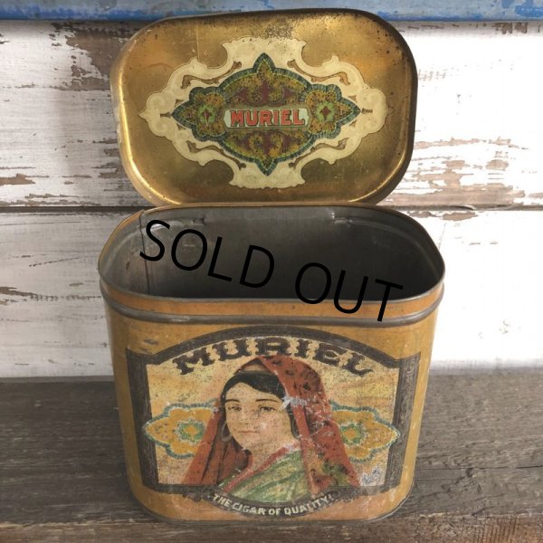 画像6: Vintage Cigar Tabacco Can MURIEL (S464)   (6)