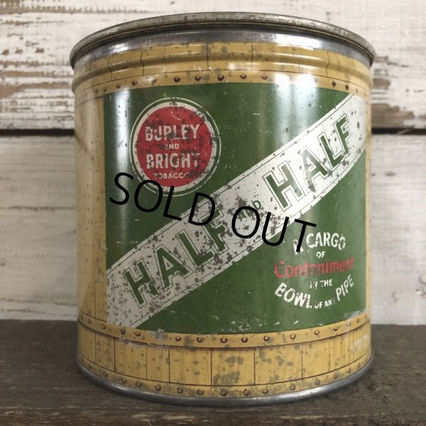 画像3: Vintage Cigarette Tabacco Can  Burley and Bright HALF & HALF (S456)   (3)