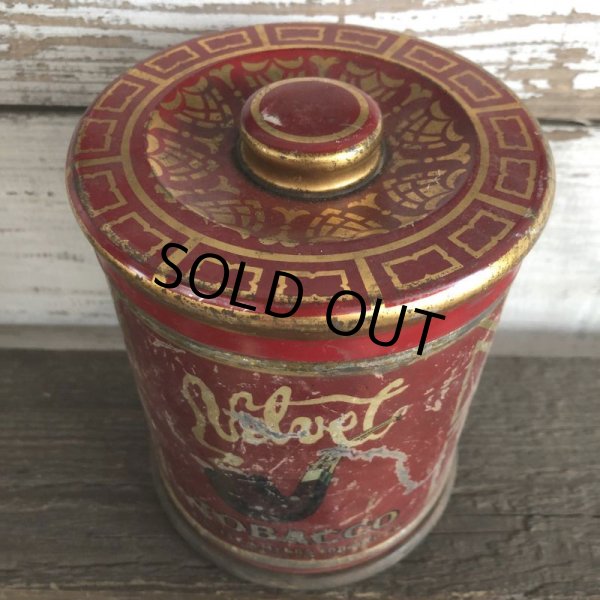 画像7: Vintage Cigarette Tabacco Can Velvet (S457)   (7)