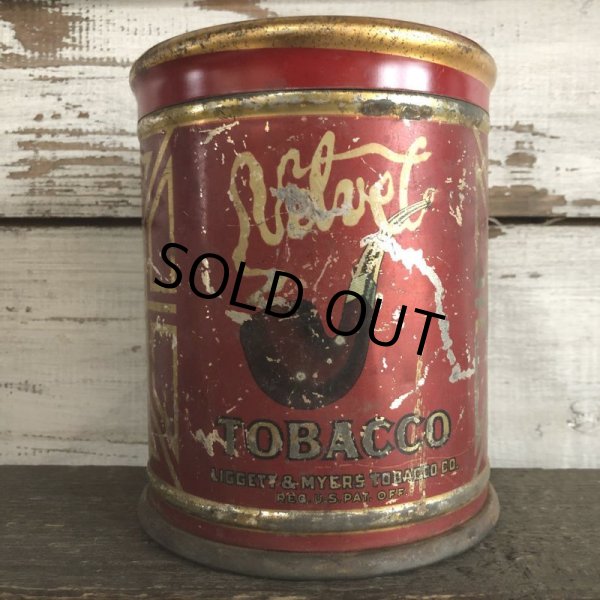 画像3: Vintage Cigarette Tabacco Can Velvet (S457)   (3)