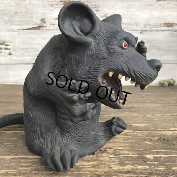 画像5: Vintage Halloween Scary Monster Black Mouse Super Rat (S472) (5)