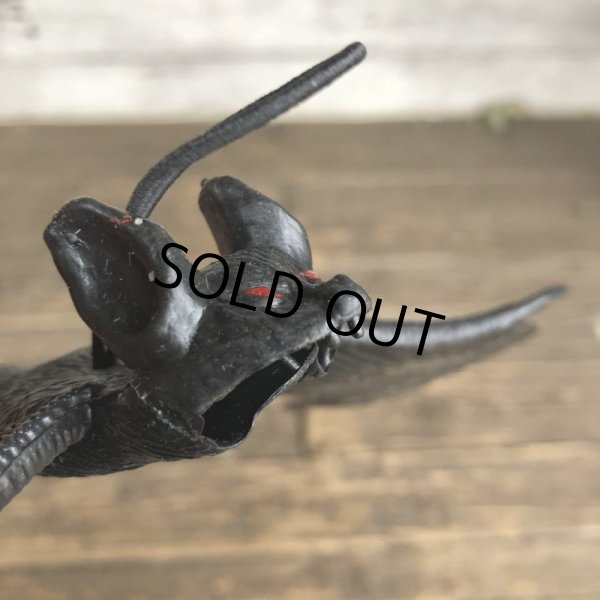 画像7: Vintage Halloween Scary Monster Mini Black Bat (S474) (7)