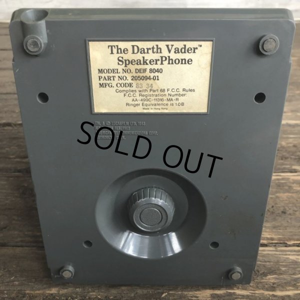 画像9: 70s Vintage Star Wars Darth Vader Speakerphone Telephone (S483) (9)