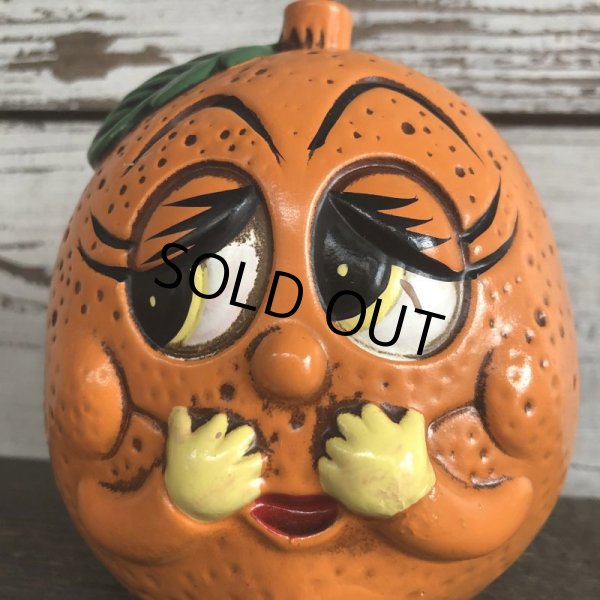 画像8: Vintage Orange Chalkware Statue Bank (S488) (8)