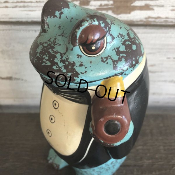 画像6: 60s Vintage Ceramic Frog Bank (S487) (6)