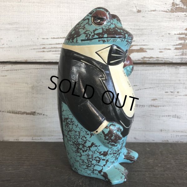 画像3: 60s Vintage Ceramic Frog Bank (S487) (3)