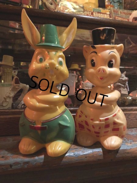 画像11: Vintage Bunny Plastic Bank Doll (J763) (11)