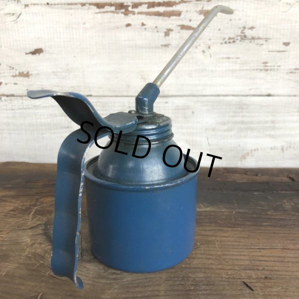 画像4: Vintage Oil Can Blue Oiler (S496) (4)